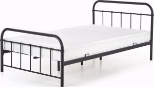 Černá kovová postel LINDA 120