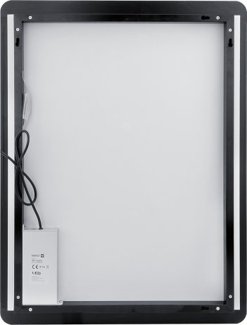 Černé LED zrcadlo ZPC 42004V-90 100x60 cm