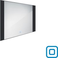 Černé LED zrcadlo ZPC 41003V-90 80x60 cm