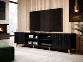 Černý TV stolek PAFOS 4D