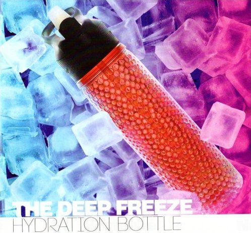 Chladící láhev na nápoje ASOBU Deep Freeze červená 600ml