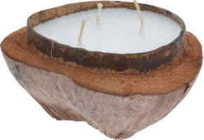 Dekorační svíce z kokosu