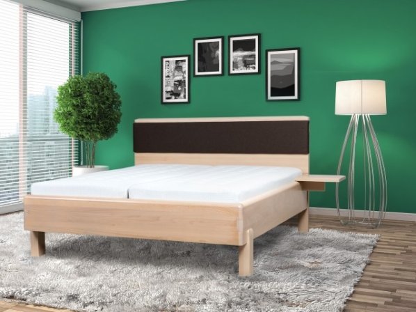 Designová masivní postel GALAXY