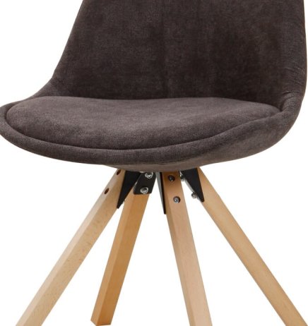 Designová židle SABRA, šedohnědá/buk