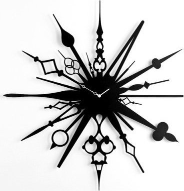 Designové hodiny Diamantini&Domeniconi 398M black Millelancette 70cm