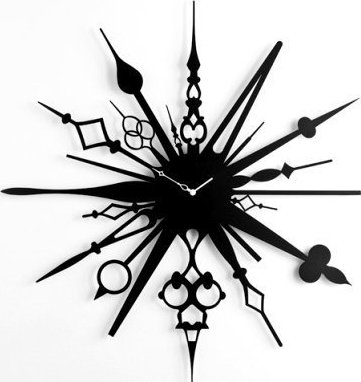 Designové hodiny Diamantini&Domeniconi 398M black Millelancette 70cm