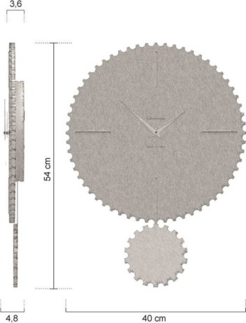 Designové kyvadlové hodiny 11-013-57 CalleaDesign Riz 54cm