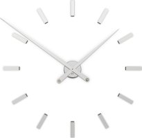 Designové nalepovací hodiny Future Time FT9100SI Modular chrome 85cm