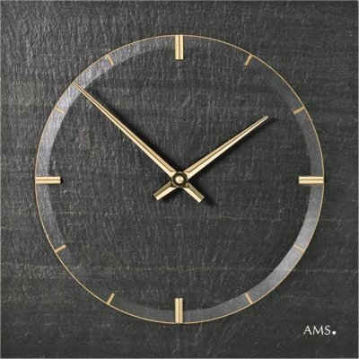 Designové nástěnné břidlicové hodiny 9516 AMS 30cm