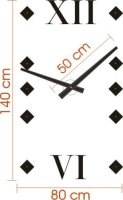 Designové nástěnné hodiny 1577 Calleadesign 140cm (2 barvy)