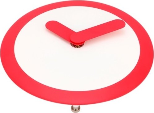 Designové nástěnné hodiny 2615ro Nextime Stripey red 25cm