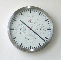 Designové nástěnné hodiny 2635 Nextime Meteostanice 35cm