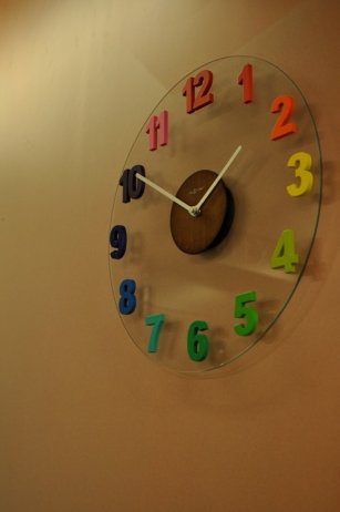 Designové nástěnné hodiny 2974di Nextime Woody colour 39cm