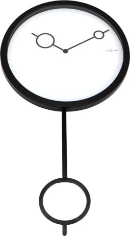 Designové nástěnné kyvadlové hodiny 3014 Nextime Tour Clock 66cm