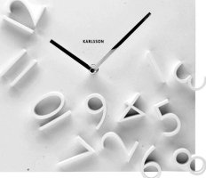 Designové nástěnné hodiny 5037WH Karlsson 30cm