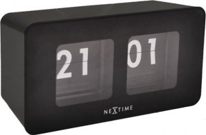 Designové nástěnné hodiny 5186zw Nextime Flipped 18x9cm