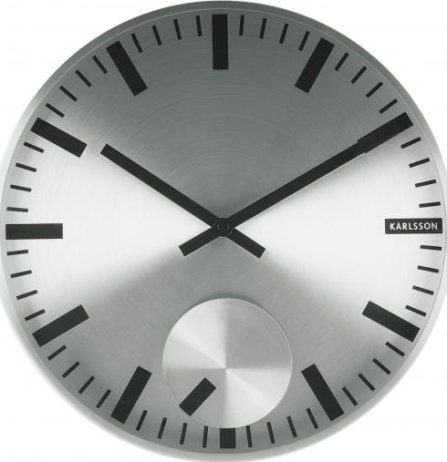 Designové nástěnné hodiny 5254SI Karlsson 30cm