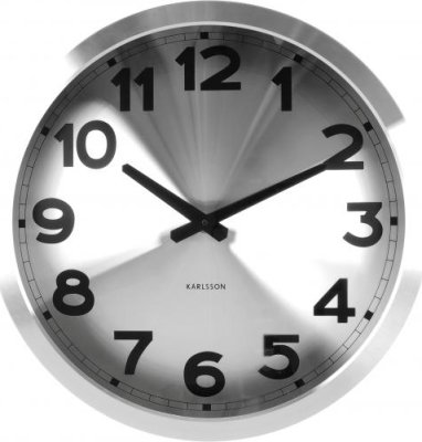 Designové nástěnné hodiny 5408SI Karlsson 40cm
