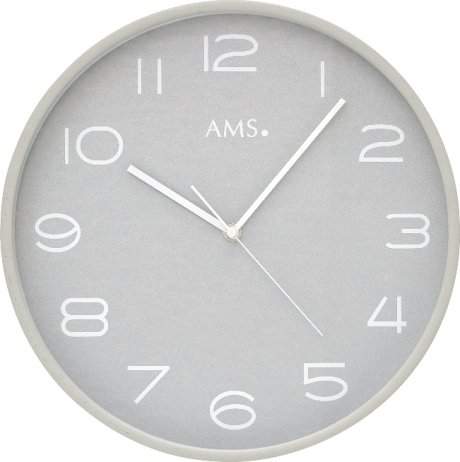 Designové nástěnné hodiny 5521 AMS řízené rádiovým signálem 32cm