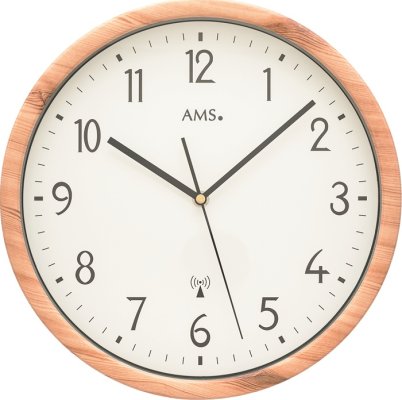 Designové nástěnné hodiny 5576 AMS řízené rádiovým signálem 30cm