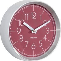 Designové nástěnné hodiny 5637RD Karlsson 22cm