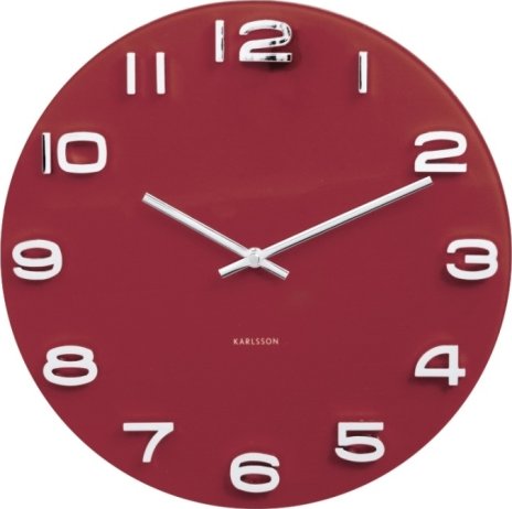 Designové nástěnné hodiny 5640RD Karlsson 35cm