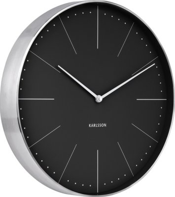 Designové nástěnné hodiny 5681BK Karlsson 38cm