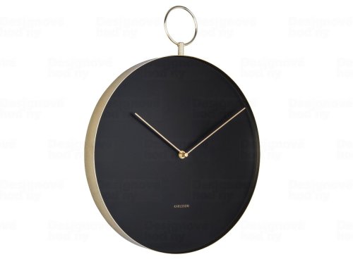 Designové nástěnné hodiny 5765BK Karlsson 34cm