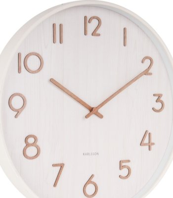 Designové nástěnné hodiny 5809WH Karlsson 40cm