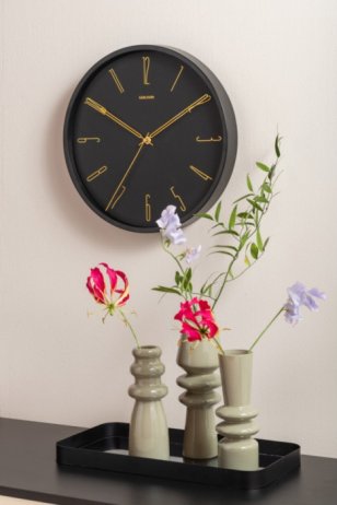 Designové nástěnné hodiny 5898BK Karlsson 35cm