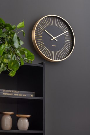 Designové nástěnné hodiny 5917BK Karlsson 40cm