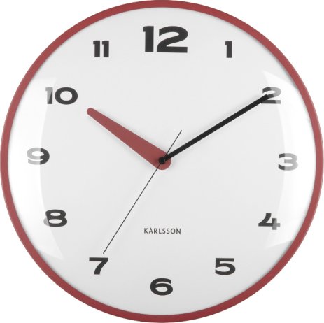 Designové nástěnné hodiny 6028RD Karlsson 40cm