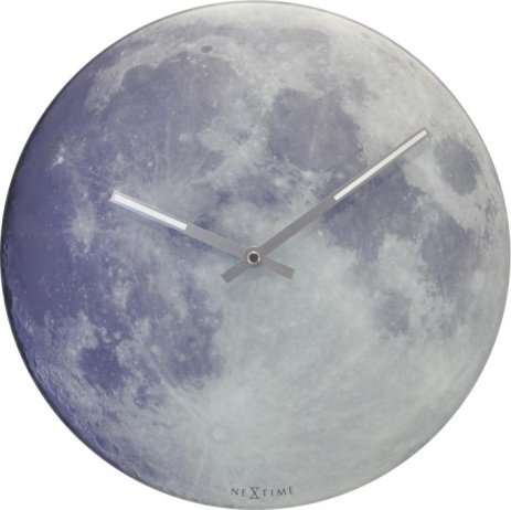 Designové nástěnné hodiny 8634 Nextime Blue Moon 30cm