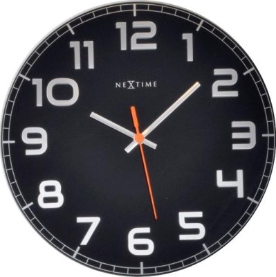 Designové nástěnné hodiny 8817zw Nextime Classy round 30cm