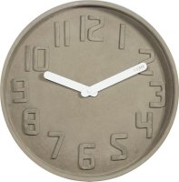 Designové nástěnné kameninové hodiny CL0127 Fisura 35cm