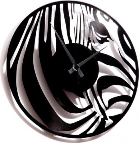 Designové nástěnné hodiny Discoclock 017 Zebra 30cm