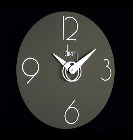Designové nástěnné hodiny I501N black IncantesimoDesign 40cm