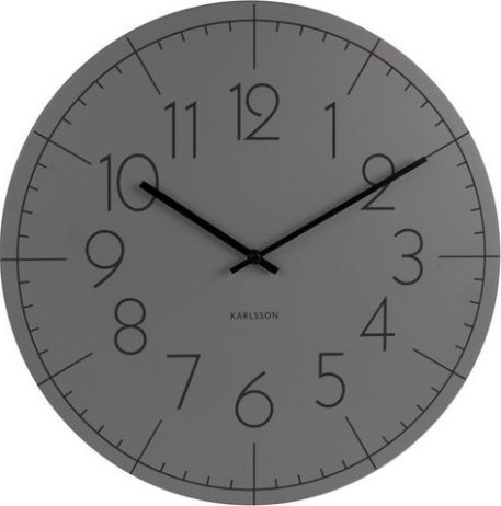 Designové nástěnné hodiny KA5592GY Karlsson 40cm