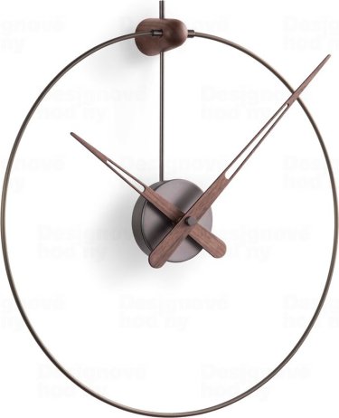 Designové nástěnné hodiny Nomon Anda small graphite 50cm