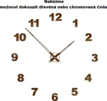 Designové nástěnné hodiny Nomon Axioma Walnut 105cm