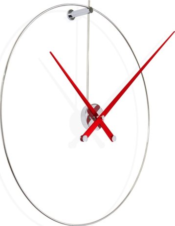 Designové nástěnné hodiny Nomon New Anda L red 100cm