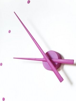 Designové nástěnné hodiny NOMON OJ fialové 50cm