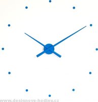 Designové nástěnné hodiny NOMON OJ modré 50cm