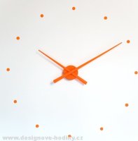 Designové nástěnné hodiny NOMON OJ oranžové 50cm