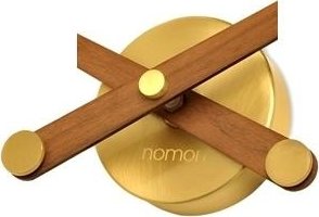 Designové nástěnné hodiny Nomon Sunset Gold ořech 50cm