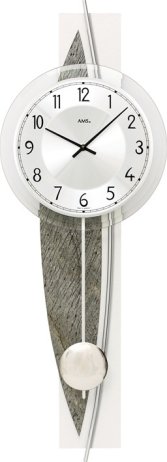 Designové nástěnné kyvadlové hodiny 7456 AMS 67cm
