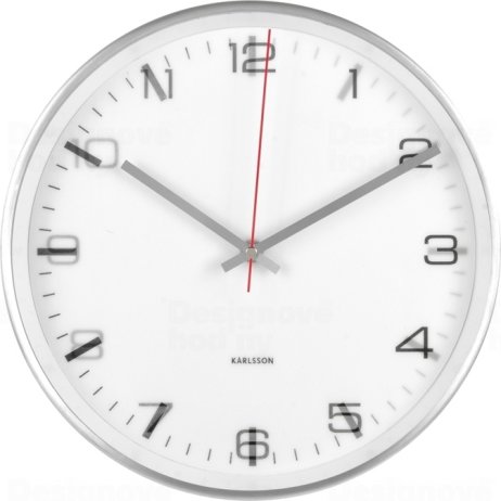 Designové nástěnné lentikulární hodiny 5656WH Karlsson 30cm