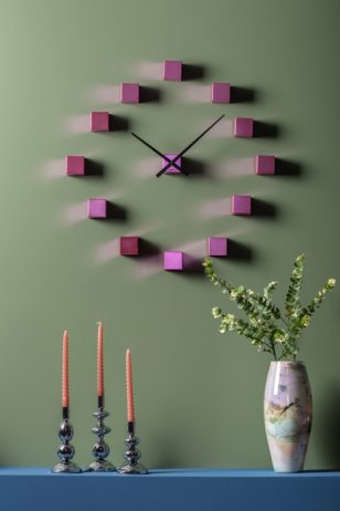 Designové nástěnné nalepovací hodiny Karlsson KA5974PI 80cm