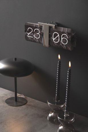 Designové překlápěcí hodiny KA5956BK Karlsson 36cm