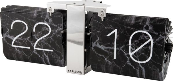 Designové překlápěcí hodiny KA5956BK Karlsson 36cm